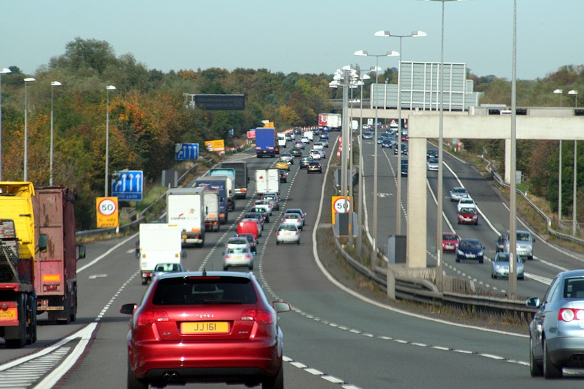 busy motorway